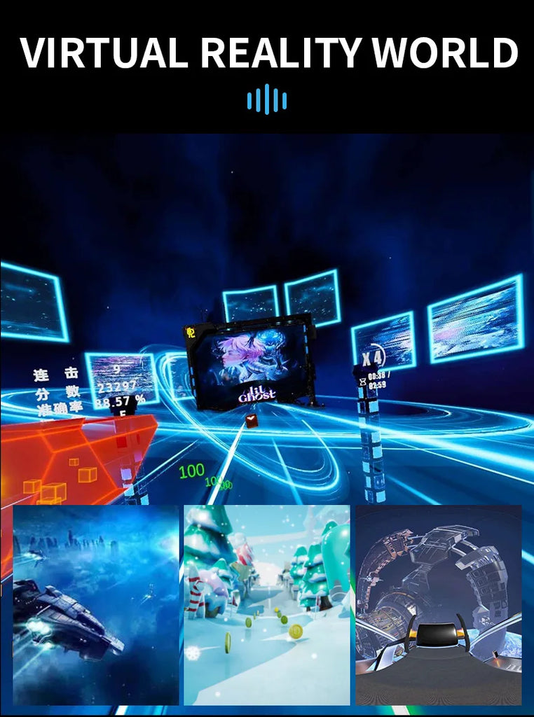 Virtual Reality VR Glasses Headset Viar Devices 3D Helmet Lenses Smart Goggles For Phone Smartphones Cell With Controller Viewer