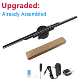 3D Hologram Fan 42CM WiFi 3D Holographic Projector Advertising Display Light HD Holographic Projector for Stores Bars Party Xmas