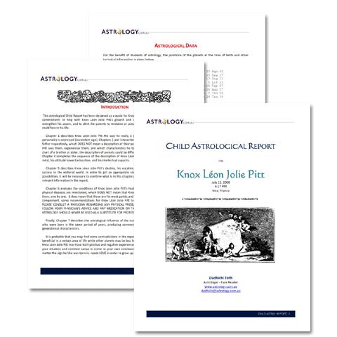 CHILD ASTROLOGICAL REPORT BOY