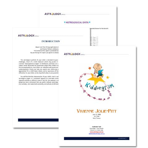 Kiddiegram Report KIDDIEGRAM CHILD ASTROLOGY REPORT