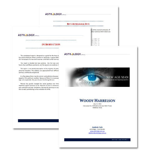 New Age Personal Growth Report NEW AGE MAN ASTROLOGY REPORT
