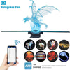 3D Hologram Fan 42CM WiFi 3D Holographic Projector Advertising Display Light HD Holographic Projector for Stores Bars Party Xmas